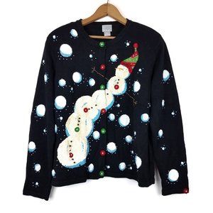 💥Sale💥Berek Snowman Cardigan, Black, XL